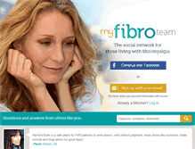 Tablet Screenshot of myfibroteam.com